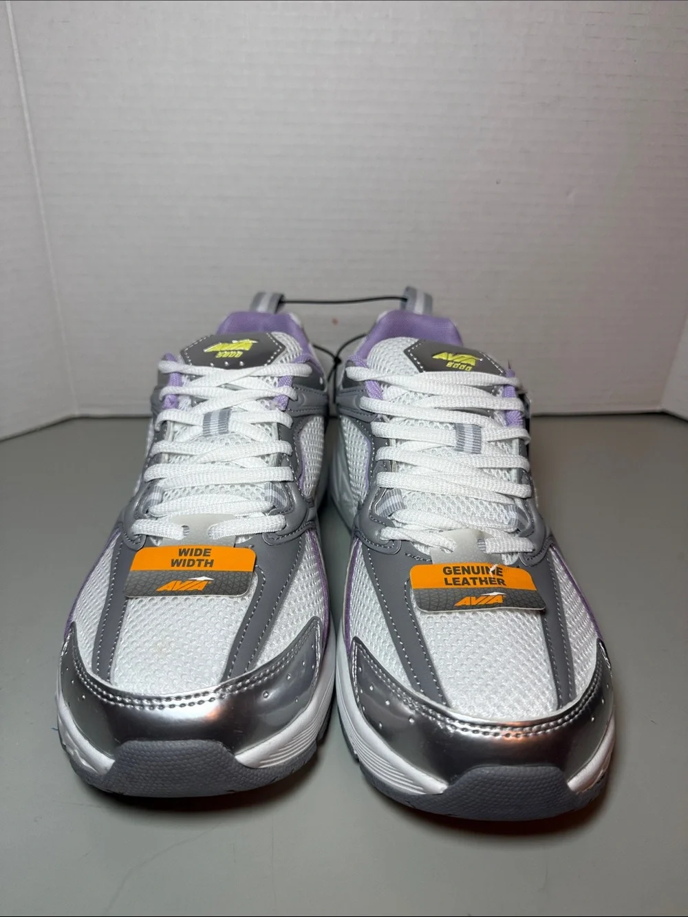 NEW! Avia Women's 5000 Performance Sneakers Size 9.5 Wide Purple Silver